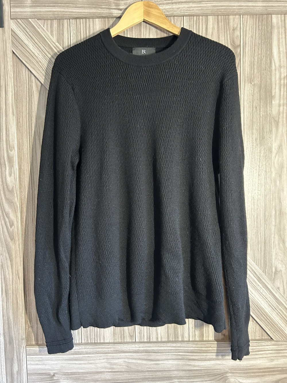 Banana Republic 100% Extra Fine Merino Wool Waffle Knit Sweater L